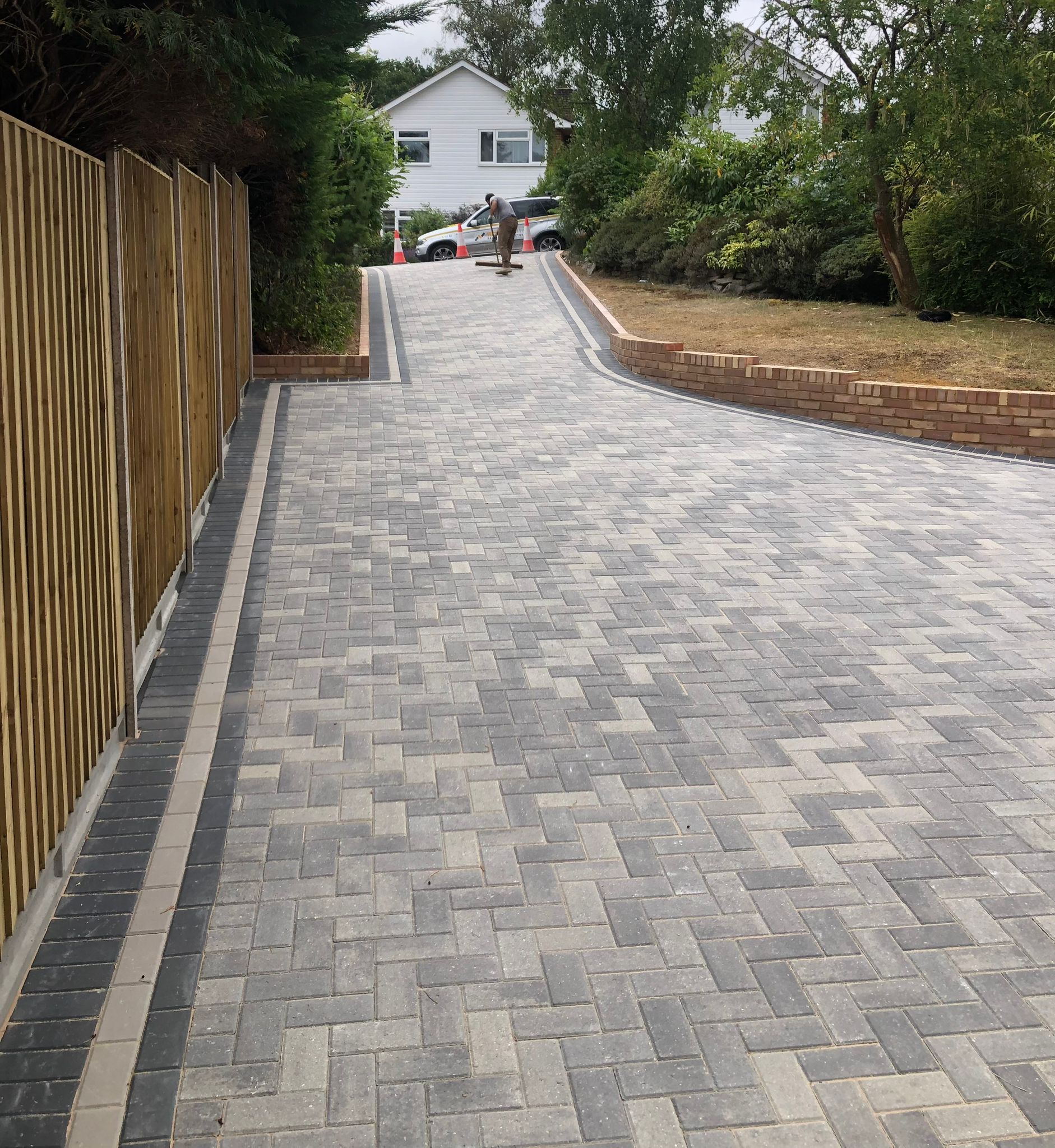 Block paving driveway in Reading
