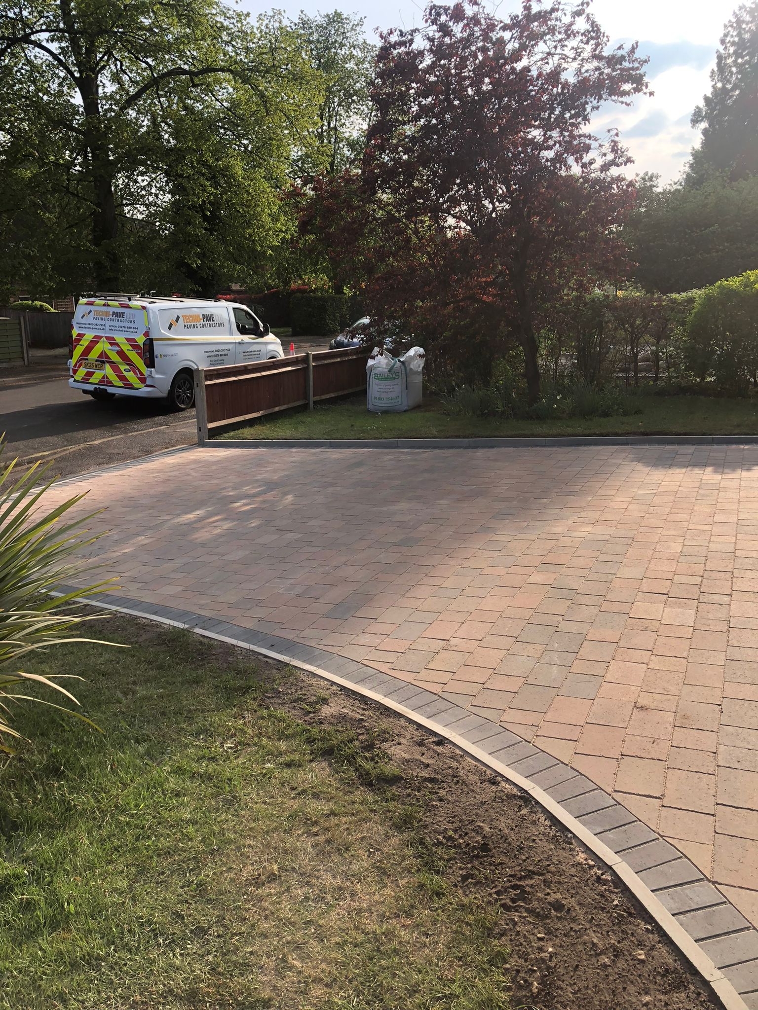Block paving driveway project in Reading