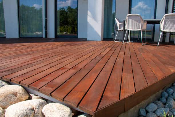 Completed composite deck in Egham